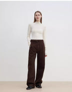 Shadow Dance Washed jeans women's design slim scimitar pants