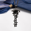 Personalizado Clase de 2026 Graduación Cap Zircon Collar con Nombre Minimalista Joyería Regalo de Graduación para Graduados