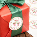 Personalizado Feliz Mahjong Cocktail Pegatinas impermeables con nombre Regalo Decoración Fiesta de Navidad Favor para los amantes de Mahjong Jugadores