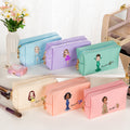 Personalizada Prom Queen Nacimiento Flor PU Cuero Cosméticos Bolsa con Nombre Aniversario Fiesta Cumpleaños Regalo para Mujeres