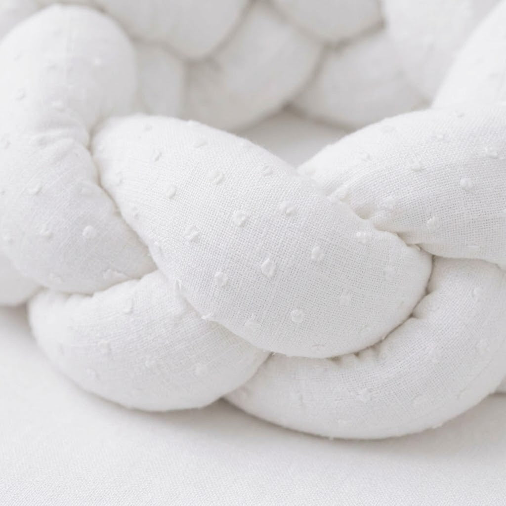TRENZA PROTECTORA CAPAZO de COCHECITO | Plumeti Blanco