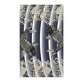 Taupe & Navy Koi Wave Accent Rug