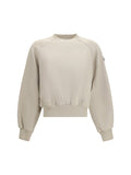 Moose Knuckles Cotton-Blend Crewneck Sweatshirt — Beige