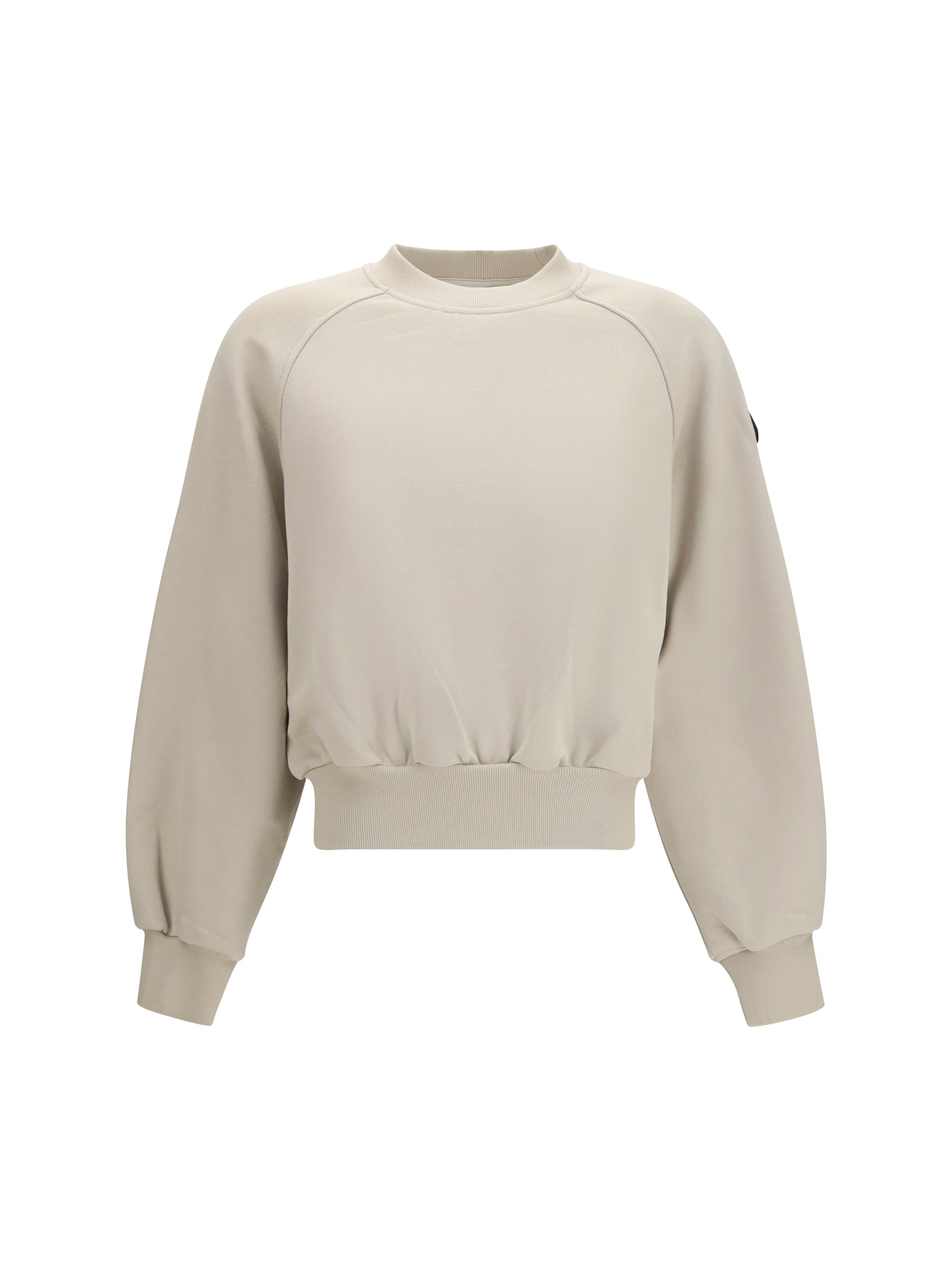Moose Knuckles Cotton-Blend Crewneck Sweatshirt — Beige