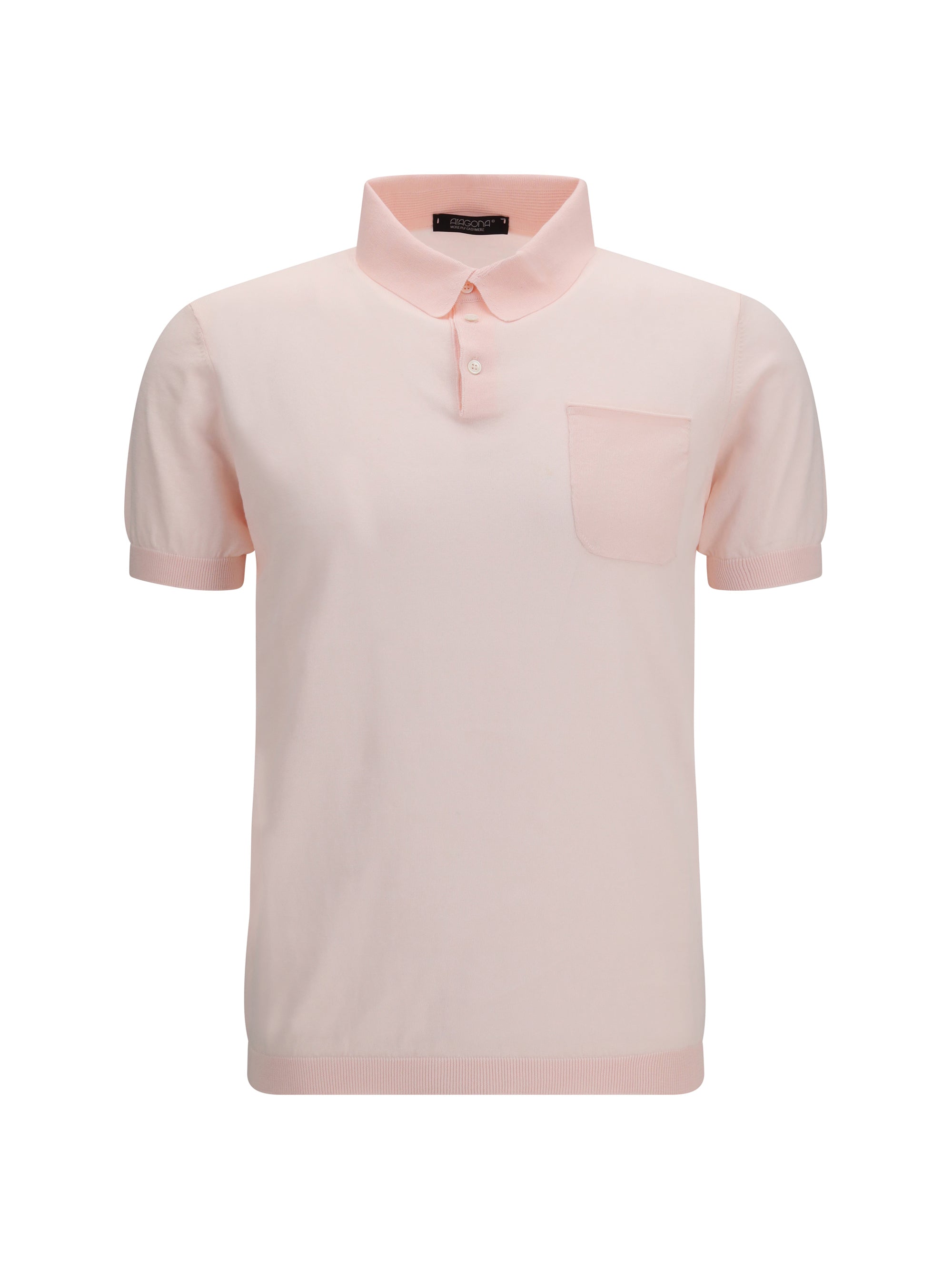 Aragona Cashmere Cotton Polo — Pink