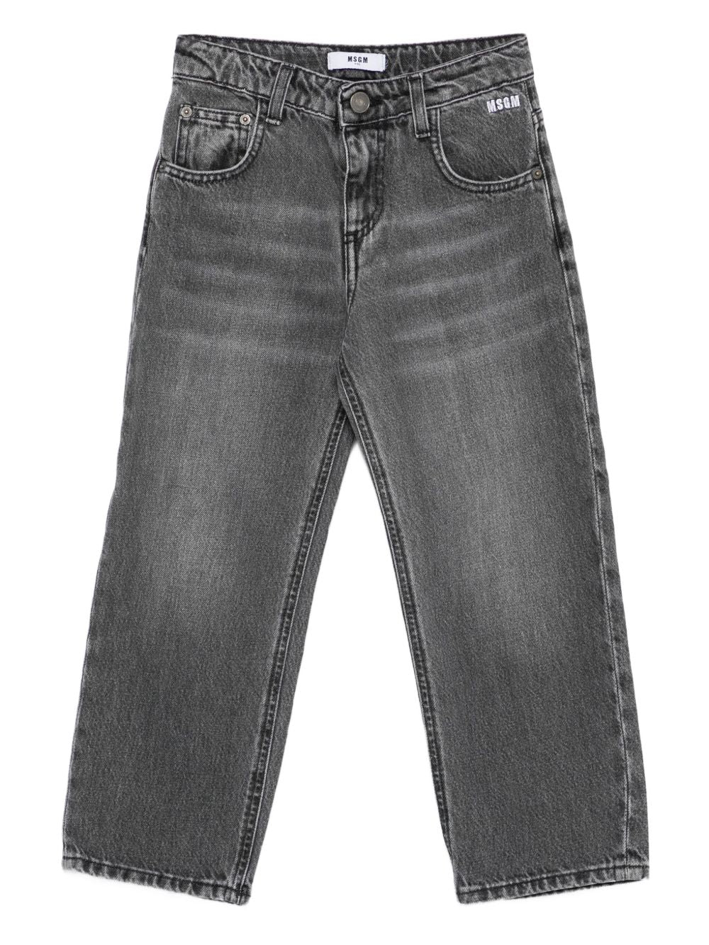 MSGM KIDS Jeans Grey Cotone