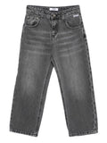 MSGM KIDS Jeans Grey Cotone