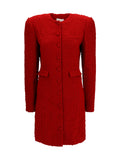 Magda Butrym Bouclé Dress — Red