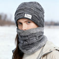 Nacimiento personalizado de flores de punto Slouchy Beanie sombrero y cuello Calentador Set con nombre Grueso Actividad al aire libre Accesorio Regalo de cumpleaños para hombres Mujeres