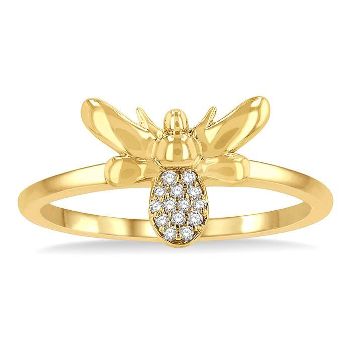 Bumble Bee Petite Diamond Ring