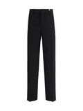 Versace Wool Grain de Poudre Trousers — Black