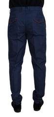 Men's Cotton-Silk Blend Chinos Navy