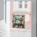 Atrapasol personalizado con nombre de máquina de coser para ventana con cadena y dos ganchos Decoración de habitación Regalo de cumpleaños Día de la madre para amante de la costura