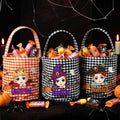 Personalizada de dibujos animados de Halloween Caramelo cesta con el nombre de la fiesta Favor Halloween Regalo para Niños Niñas