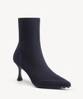 SoftBounce Pointed Toe Heeled Ankle Boot - Navy Blue / US 9 | EU 40 | UK 7
