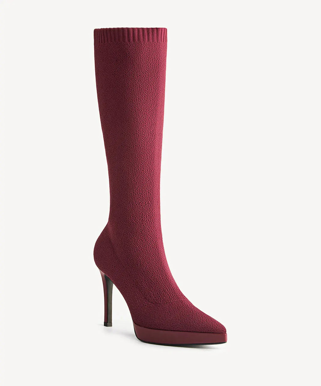 Moodboots Pointed Toe Platform High Boot
