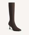SoftBounce Pointed Toe Sock High Boot - Coffee / US 7.5 | EU 38 | UK 5.5