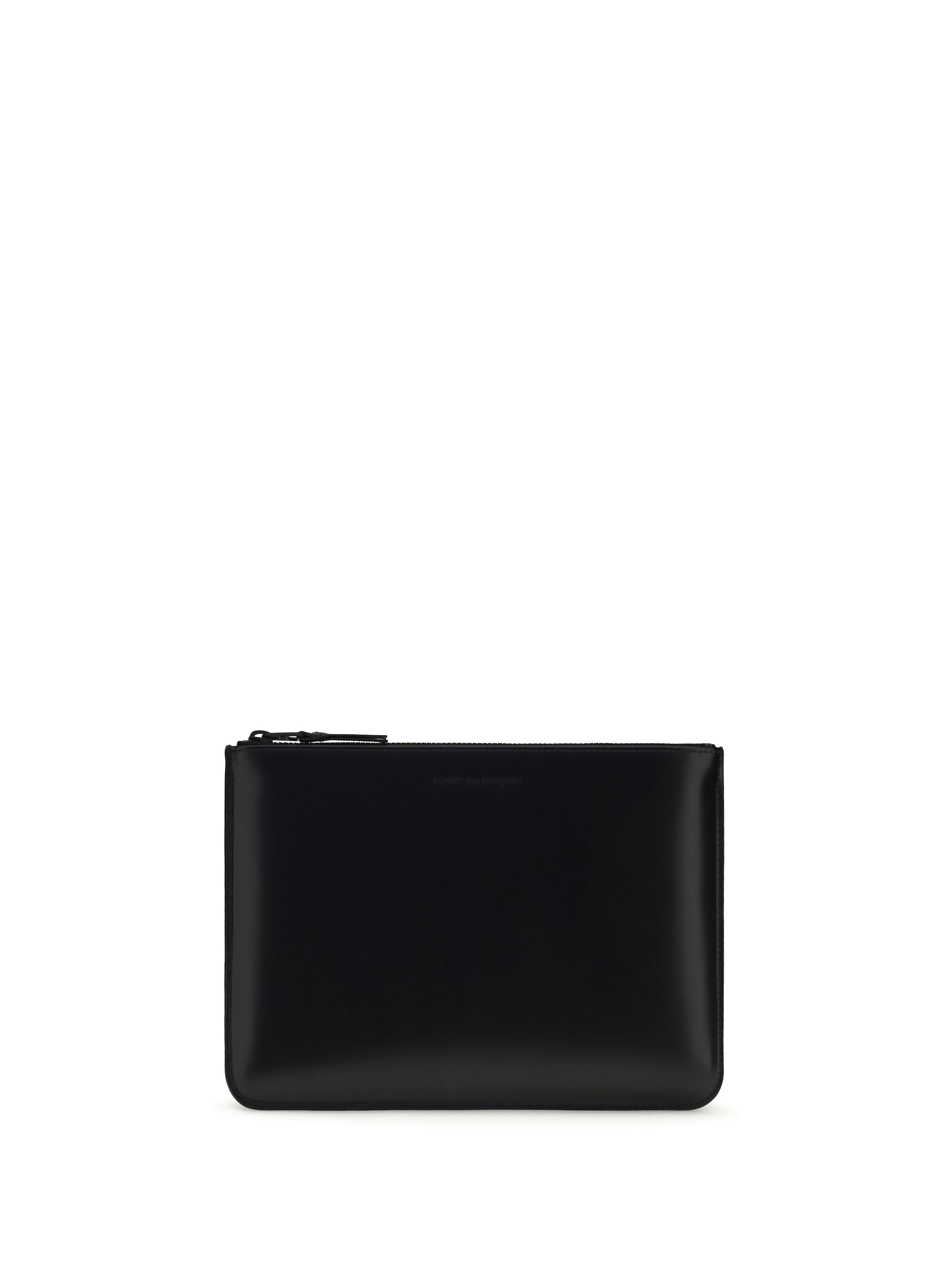 Comme Des GarçOns Wallet Leather Pouch — Black