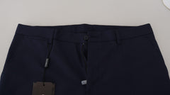Men's Linen-Cotton Blend Trousers Navy
