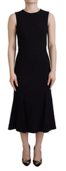 Women's Black Dress Sheath Flare Viscose