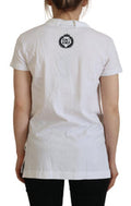 Women's White Short Sleeve V-Neck Cotton Top Blouse T-Shirt