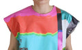 Women's Multicolor Tv Print Blouse Cotton T-Shirt