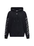 Off-White Chain Araldic Arrow Graphic Hoodie — Black
