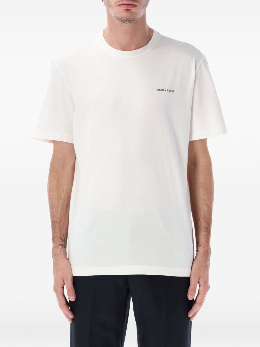 Golden Goose T-shirts and Polos White Main Fabriccotton Ribcotton - XL