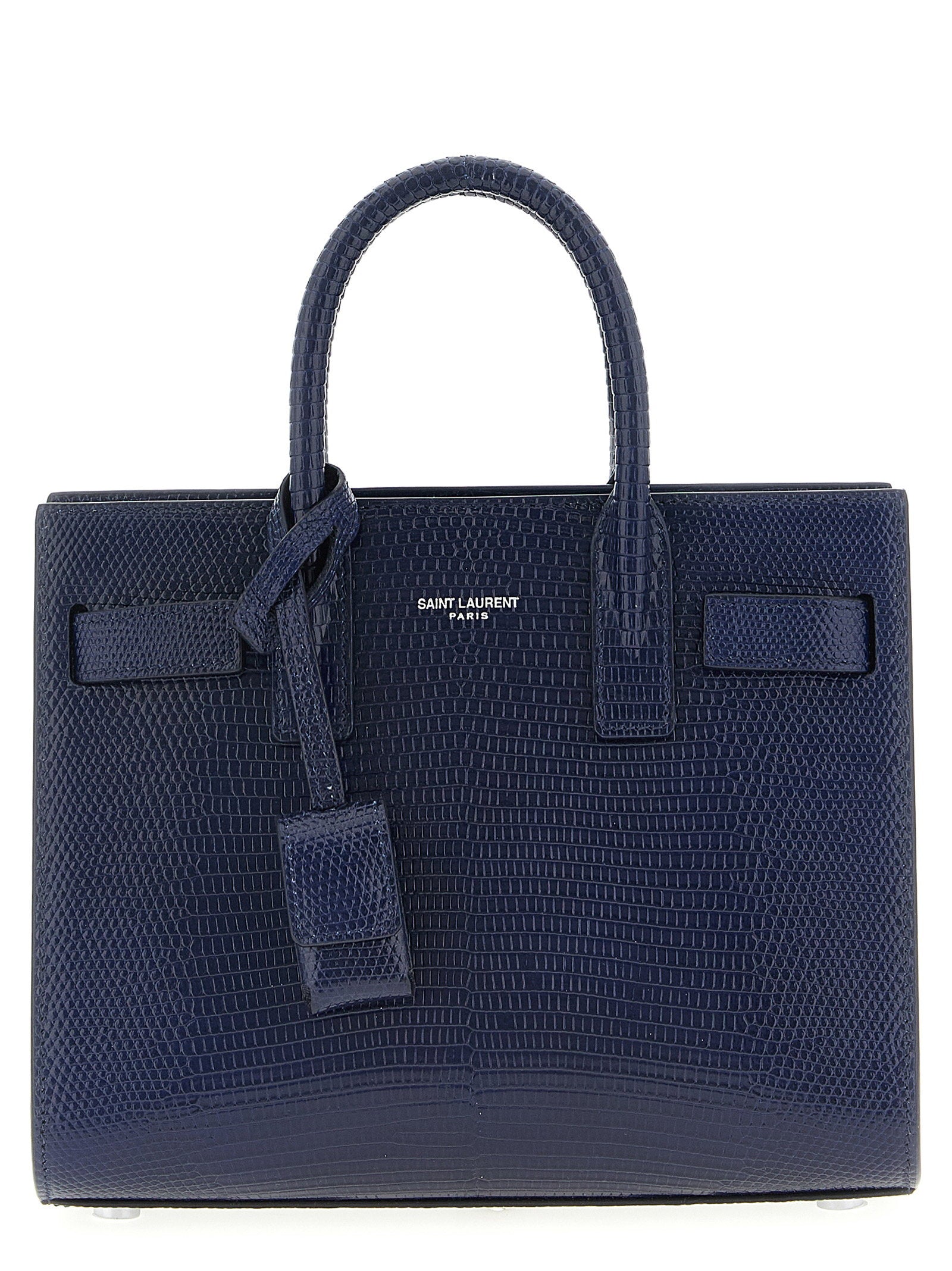 Saint Laurent Nano Sac Top Handle Bag — Navy