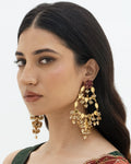 Sheeshmahal Passa Earrings By KYNAH, Luxury Indian Fashion & Bridal Wear