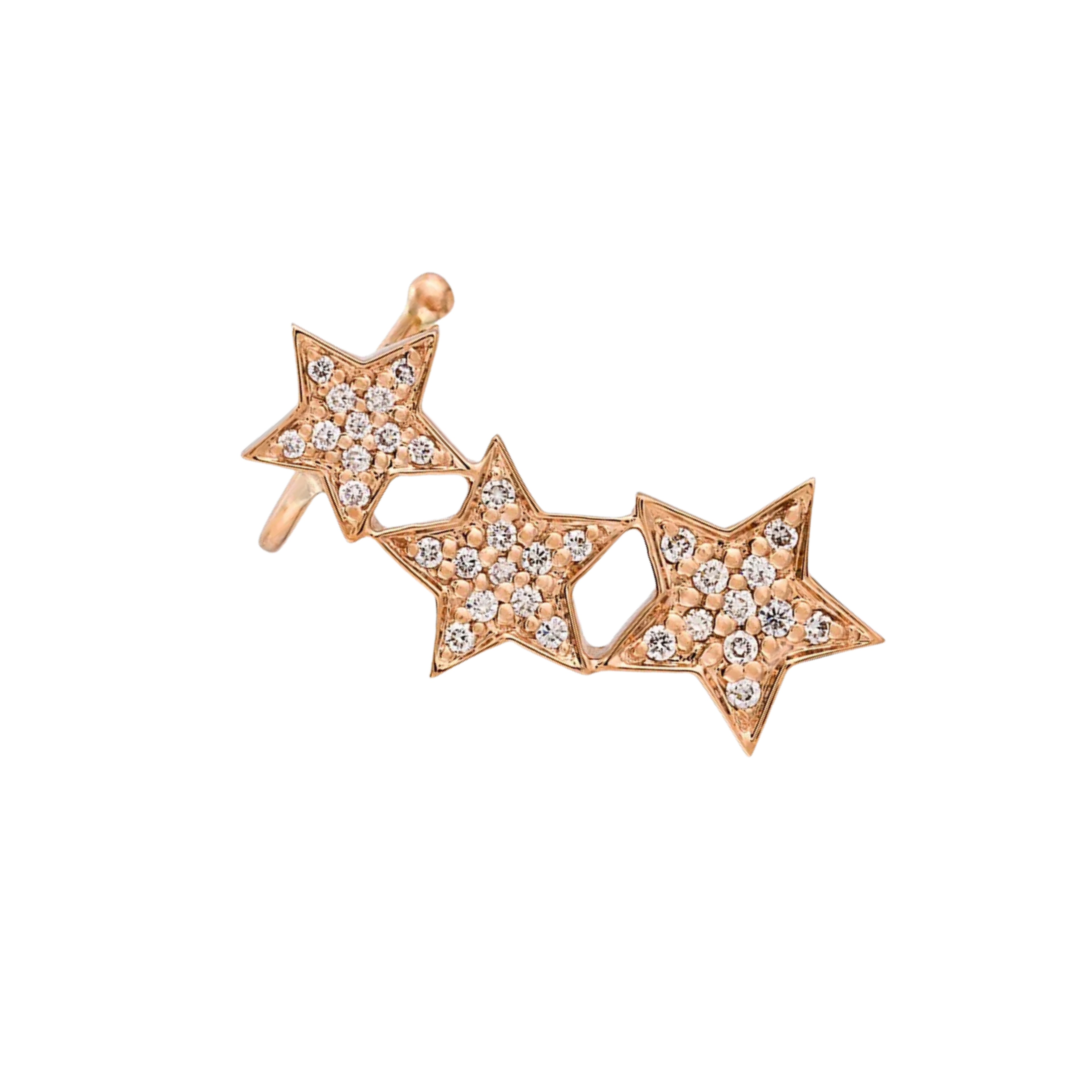 STASIA Triple Star Diamond Ear Cuff Single By ALINKA Fine Jewellery