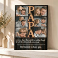 Personalizado 6 Fotos Giclee Impresiones en Lienzo con Texto Decoración para el Hogar Regalo del Día del Padre para Papá Abuelo
