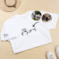 Bordado Personalizado Perro Gato Oreja Contorno Camiseta Sudadera Sudadera con Capucha con 1-3 Nombres Fiesta de Mascotas Cumpleaños Regalo de Navidad para los amantes de las mascotas