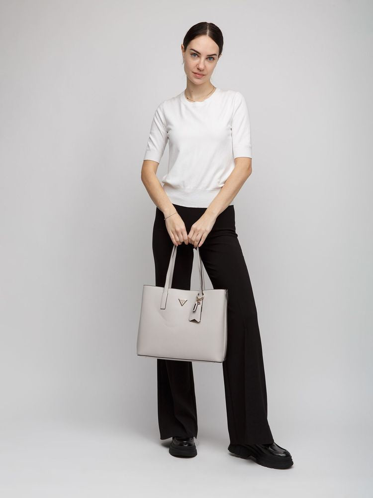 Guess Meridian II Girlfriend Tote Bag — Ivory