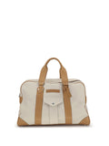 Brunello Cucinelli Street Travel Top Handle Bag — Beige