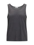 Brunello Cucinelli Luminous Knit Tank Top — Gray