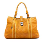 Medium Nappa Intrecciato Punto Mocassino Roma Tote