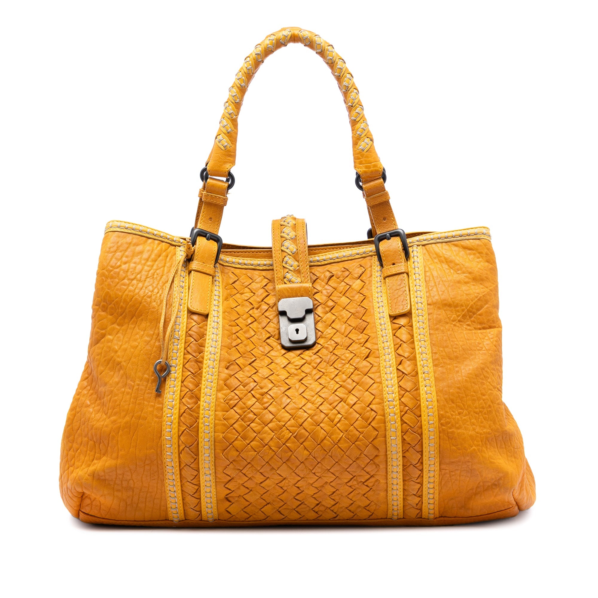 Medium Nappa Intrecciato Punto Mocassino Roma Tote