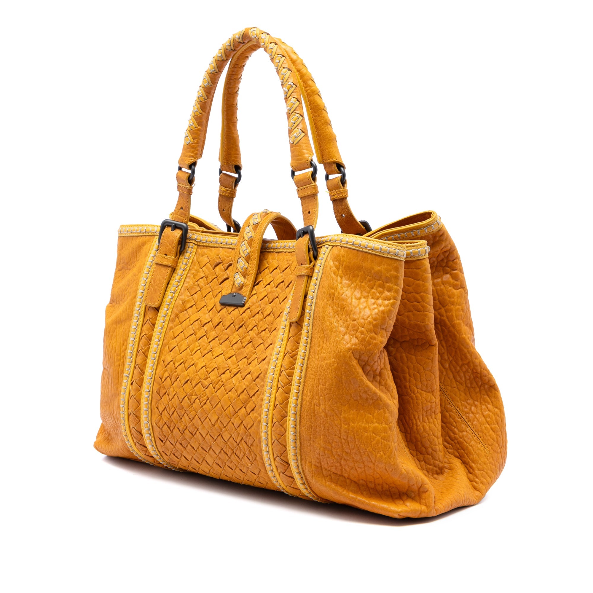 Medium Nappa Intrecciato Punto Mocassino Roma Tote