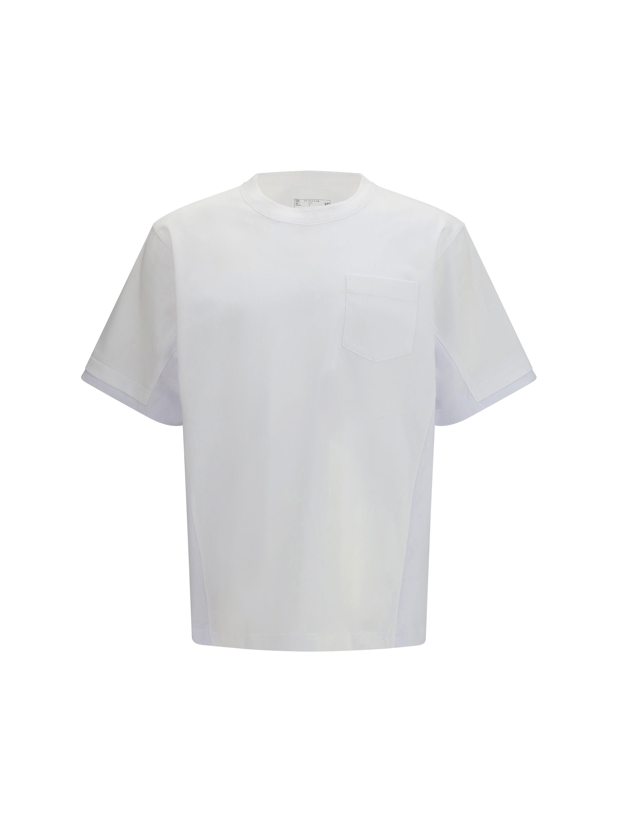Sacai Cotton Crew Neck T-Shirt — White