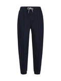 Brunello Cucinelli Joggers in Misto Cotone — Blu Navy
