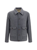 Valentino Wool and Cashmere Jacket — Gray