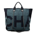 Large Canvas Logo Deauville Shopping Tote