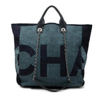 Large Canvas Logo Deauville Shopping Tote