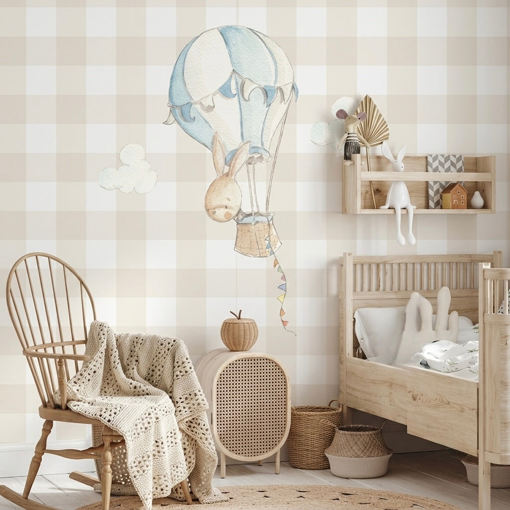 Vinilo Decorativo Infantil CONEJO EN GLOBO