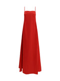 Di Stavnitser Taffeta Dress — Red
