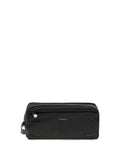 Kiton Fabric Zip Closure Travel Wallet — Black