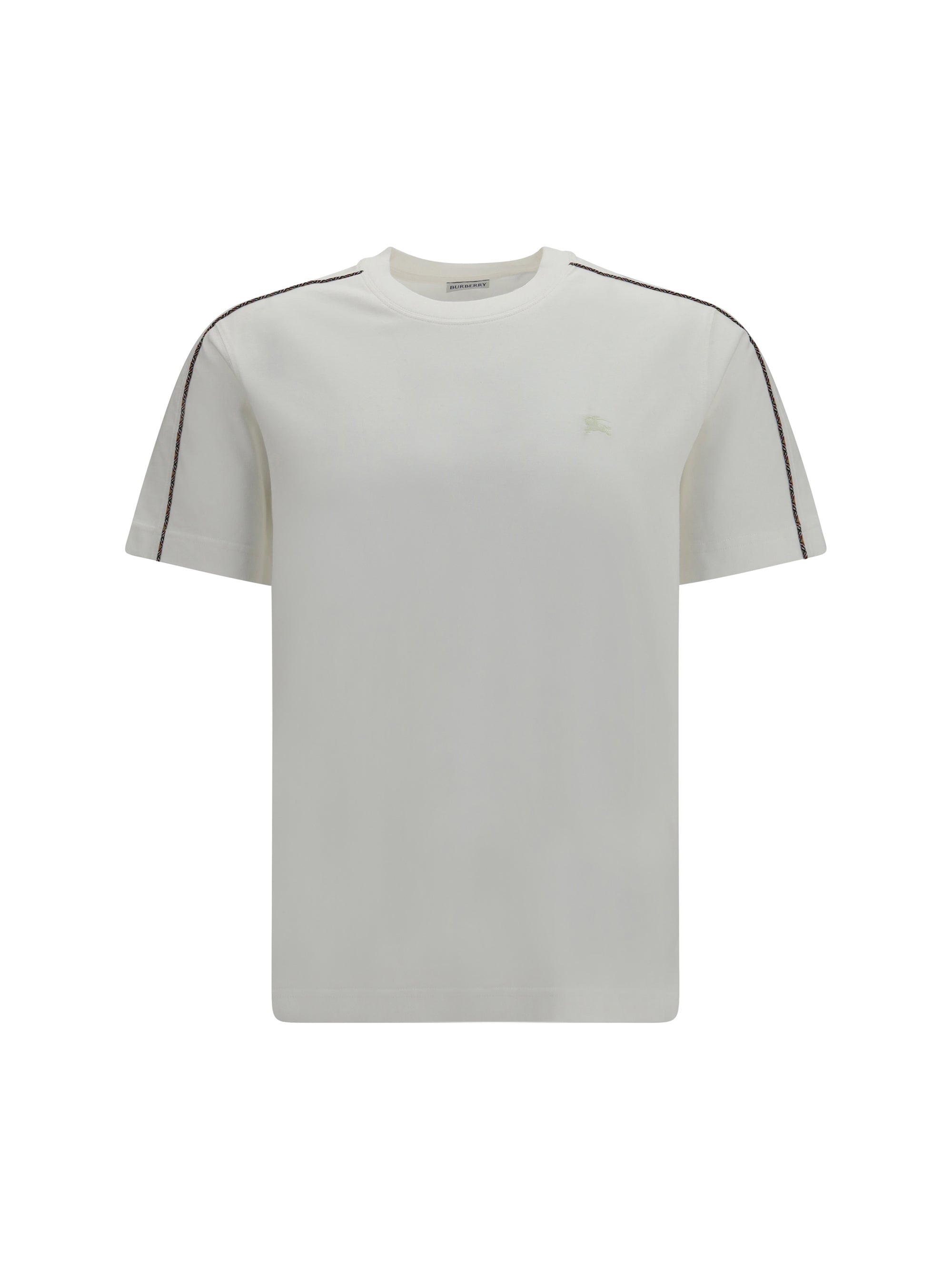 Camiseta con estampado Burberry Check — Blanco