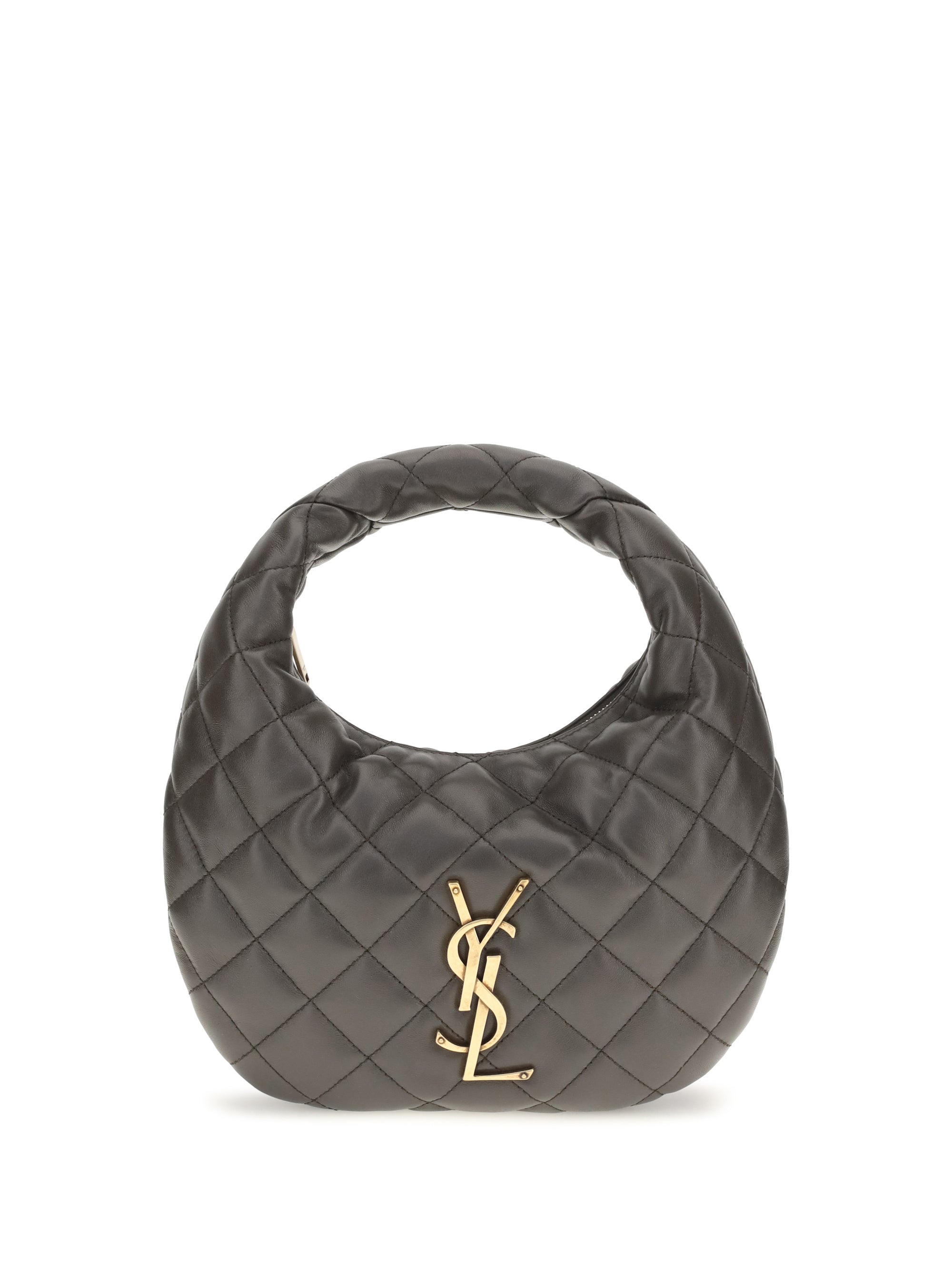 Saint Laurent Icarino Shoulder Bag — Gray