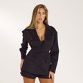 Lounge Underwear Suedette Blazer - Black